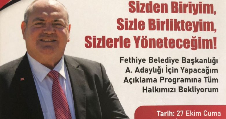 Mehmet Demir Fethiye Belediye Başkan Aday Adayı Olduğunu Açıkladı